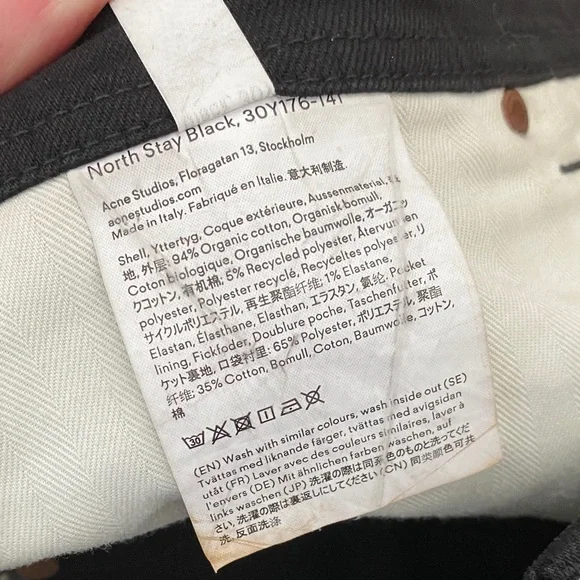 Acne Studios Bla Konst Max Stay Black Slim - Picture 13 of 14